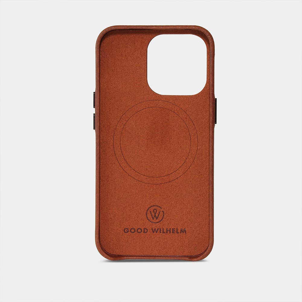 Innenseite mit Mikrofaser einer iPhone Hülle aus hochwertigem Leder