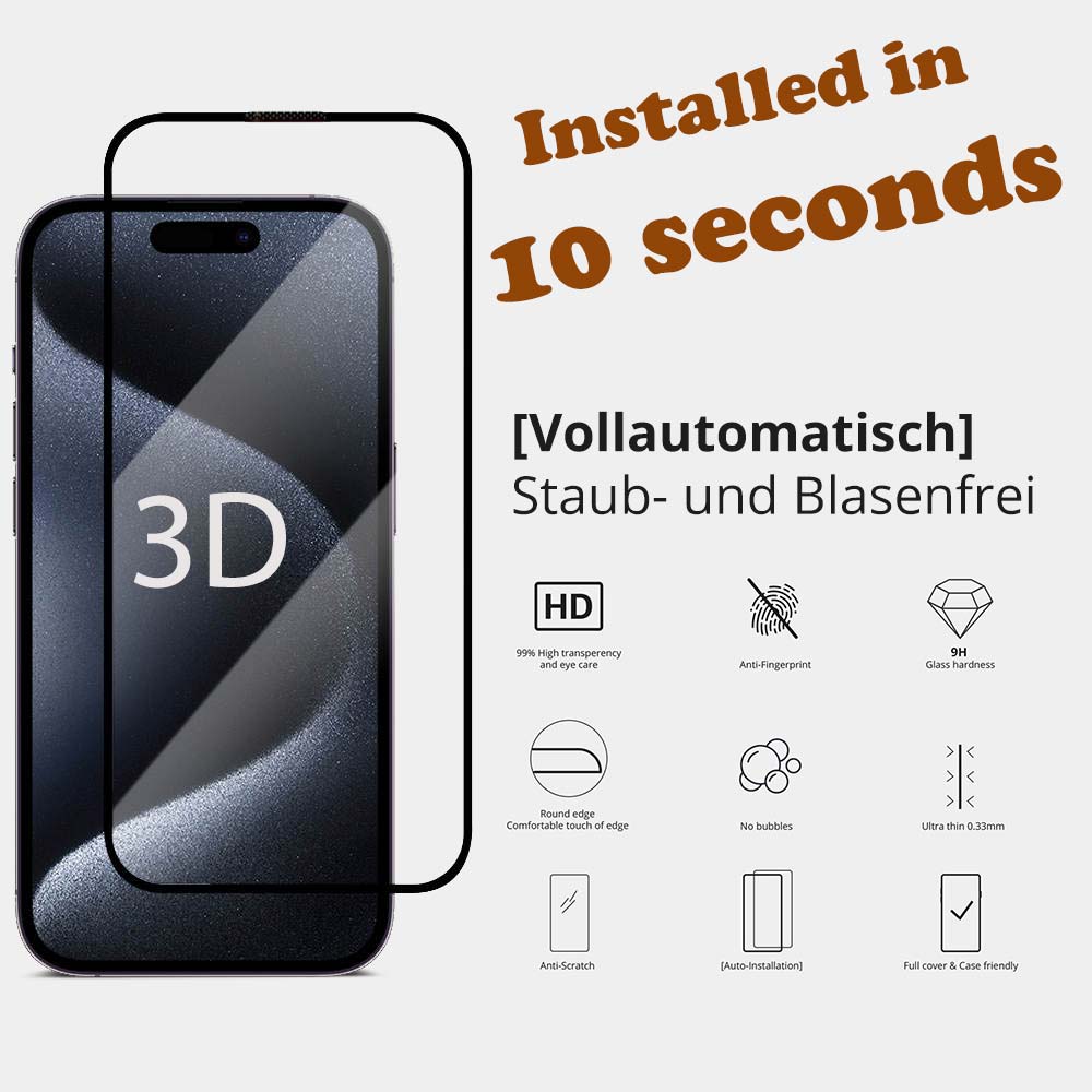 Anleitung-Panzerglas für iPhone 14 Pro in nur 10 Sekunden installiert